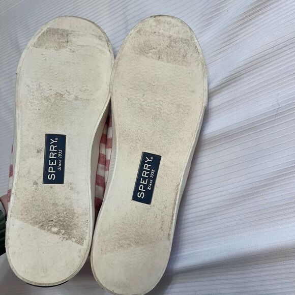 Sperry Women's Crest Vibe Linen Stripe Sneaker Memory Foam Top Sider Size 8 M - Picture 9 of 9
